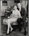 Claudette Colbert and Cyril Ritchard in the stage production The Irregular Verb to Love