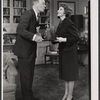 Cyril Ritchard and Claudette Colbert in the stage production The Irregular Verb to Love