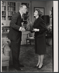 Cyril Ritchard and Claudette Colbert in the stage production The Irregular Verb to Love