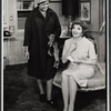 Hilda Haynes and Claudette Colbert in the stage production The Irregular Verb to Love