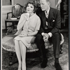 Claudette Colbert and Cyril Ritchard in the stage production The Irregular Verb to Love