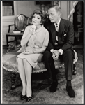 Claudette Colbert and Cyril Ritchard in the stage production The Irregular Verb to Love