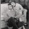 Robert Drivas and Claudette Colbert in the stage production The Irregular Verb to Love