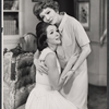 Kathryn Hays and Claudette Colbert in the stage production The Irregular Verb to Love