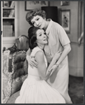 Kathryn Hays and Claudette Colbert in the stage production The Irregular Verb to Love
