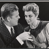 Pat Hingle and Nan Martin in the stage production J.B.
