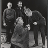 Pat Hingle, Ivor Francis [center] and ensemble in the stage production J.B.