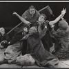 Pat Hingle [center] and ensemble in the stage production J.B.