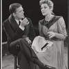 Pat Hingle and Nan Martin in the stage production J.B.