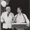 John Carradine [right] and unidentified in the stage production J.B.