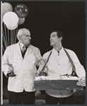 John Carradine [right] and unidentified in the stage production J.B.