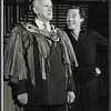 John Carradine [right] and unidentified in the stage production J.B.