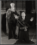 John Carradine and unidentified in the stage production J.B.