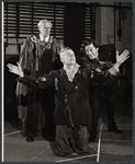 Sheppard Strudwick [center] John Carradine [right] and unidentified in the stage production J.B.