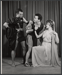 Harold Scott, Margaret Hall and unidentified in the Off-Broadway production The Jackass