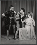 Harold Scott, Margaret Hall and unidentified in the Off-Broadway stage production The Jackass