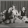 Margaret Hall [center] and unidentified others in the Off-Broadway production The Jackass