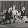 Margaret Hall [center] and unidentified others in the Off-Broadway stage production The Jackass