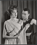 Margaret Hall and Harold Scott in the Off-Broadway stage production The Jackass