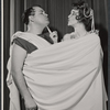 Dom DeLuise and Margaret Hall in the Off-Broadway stage production The Jackass