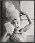 Lena Horne in costume fitting for the 1957 stage production Jamaica