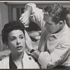 Lena Horne and unidentified in costume fitting for the 1957 stage production Jamaica