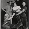 Robert Lewis, Joe Adams, Ricardo Montalban and Lena Horne in rehearsal for the 1957 stage production Jamaica