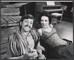 Barry Primus and Dixie Carter in the stage production Jesse and the Bandit Queen