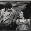 Barry Primus and Dixie Carter in the stage production Jesse and the Bandit Queen