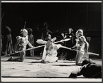 Jeff Fineholt, Barry Dennen [center] and unidentified others in the stage production Jesus Christ Superstar