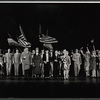 Frank Gorshin [center] and unidentified others in the stage production Jimmy