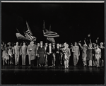 Frank Gorshin [center] and unidentified others in the stage production Jimmy