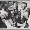 Frank Gorshin [top] and unidentified others in rehearsal for the stage production Jimmy