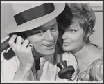 Frank Gorshin and Anita Gillette in rehearsal for the stage production Jimmy
