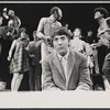 Dustin Hoffman, Cleavon Little [center] and unidentified others in the stage production Jimmy Shine