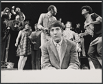 Dustin Hoffman, Cleavon Little [center] and unidentified others in the stage production Jimmy Shine