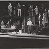 Dustin Hoffman [center] and unidentified others in the stage production Jimmy Shine