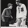 Dustin Hoffman and Charles Siebert in the stage production Jimmy Shine