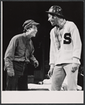 Dustin Hoffman and Charles Siebert in the stage production Jimmy Shine