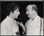 Dustin Hoffman and Eli Mintz in the stage production Jimmy Shine