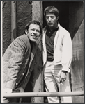 Charles Siebert and Dustin Hoffman in the stage production Jimmy Shine