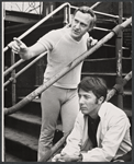 Dustin Hoffman and unidentified in the stage production Jimmy Shine
