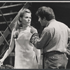 Pamela Payton-Wright and Dustin Hoffman in the stage production Jimmy Shine