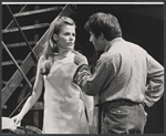 Pamela Payton-Wright and Dustin Hoffman in the stage production Jimmy Shine