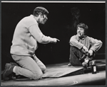 Charles Siebert and Dustin Hoffman in the stage production Jimmy Shine