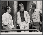 Dustin Hoffman, Cleavon Little and unidentified in the stage production Jimmy Shine