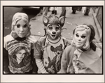 The Bionic Woman, Bambi, and Cinderella [masks on]