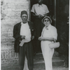 Moms Mabley (right foreground) and William Spayne backstage at the Apollo Theater