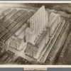 Bird's eye view of proposed structure central [unit] 23 stories