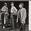 Melvin Stewart, Dudley Sutton, and Maxwell Shaw in the stage production The Hostage